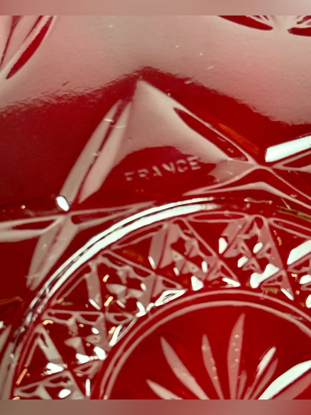 4 VTG Luminarc Cristal D'Arques Durand Ruby Red Glass 10
